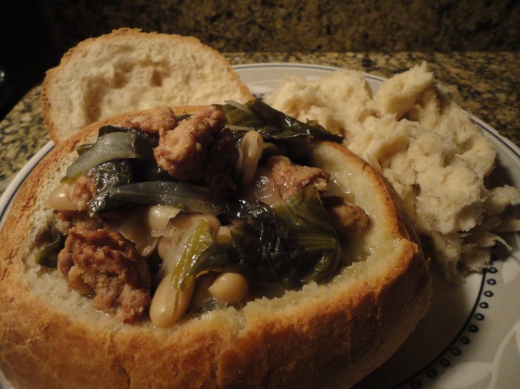 Escarole & Bean Soup with Sausage