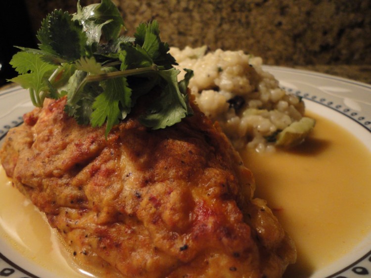 Hummus Crusted Chicken